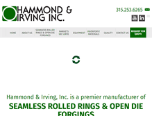 Tablet Screenshot of hammond-irving.com
